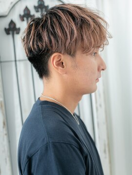 トニーアンドガイメン ホテル京阪仙台店(TONI&GUY MEN) 無造作に決めるツートーンカラーラウンドマッシュf仙台