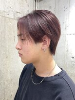 サンクプロジェクト(cinq PROJECT) 韓国風メンズミルクティーベージュダブルカラーハイトーンカラー