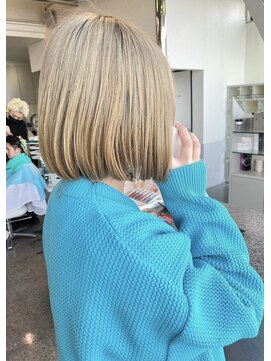 タブー(TABOO) ハイトーンボブ大人ショートボブ丸みショートマッシュショート