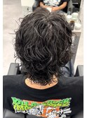 サーフカール×センターパート×海外ヘア