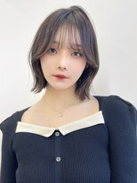 ロンドローズ 名古屋(Lond damaskRose)&nbsp;顔周り ダブルカラー 名駅 ブリーチ 髪質改善 ボブ 韓国853