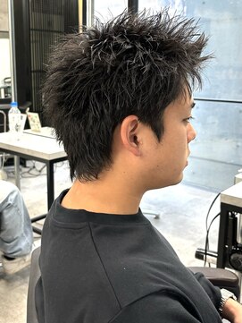 イーラ(era) スパイキーショートパンパーマワンカールメンズショート眉毛