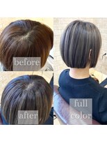 ヴィアスヘアー(vias hair)&nbsp;【ハイライト】白髪活かし＆グレー系カラー