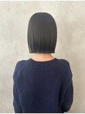 【木下修兵】小顔カット/切りっぱなしボブ/オリーブグレージュ