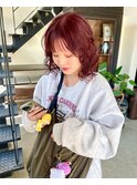 おしゃれレッドカラー×くるくるセット