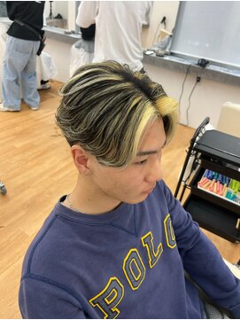 ビカム 名駅(become) 金メッシュフェザーパーマ