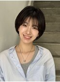 ショートカット/髪質改善縮毛矯正白髪ぼかしレイヤーカラーボブ