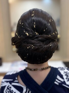 美容室 ルミネ 金箔