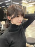結んでも盛れる小顔お顔周りカット○伊藤