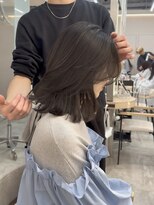 ウェイズトウキョウ 新宿店(Ways TOKYO)&nbsp;ミディアムレイヤー　かきあげ前髪　　カーテンバング