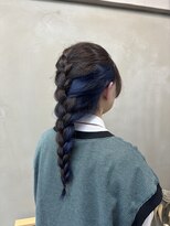 ファビ 渋谷(Fab)&nbsp;くびれヘア/暗めカラー/アプリコットオレンジ/縮毛矯正