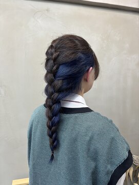 ファビ 渋谷(Fab) くびれヘア/暗めカラー/アプリコットオレンジ/縮毛矯正