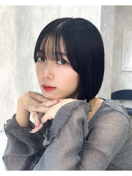 ロンドアヴァントゥス 池袋(Lond aventus) 韓国レイヤー/韓国風/ボブ/髪質改善/黒髪/ブリーチなし〔池袋〕