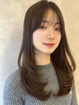 ボヌール 川西(Bonheur)&nbsp;小顔レイヤー×抜け感グレージュ/川西宝塚