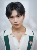 韓国メンズヘア コンマヘア カルマパーマ ニュアンスパーマ