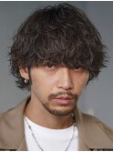 原宿メンズパーマルーズパーマシャドウパーマッシュウルフゆるめ