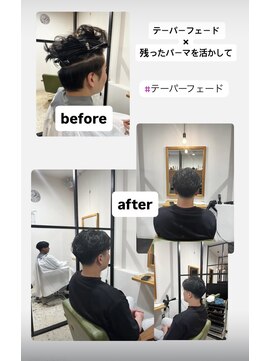 ヘアーメイク マーズ 売布店(Hair Make Mars) リバース×テーパーフェード