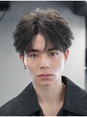 メンズパーマフェザーパーマシャドウパーマセンターパート
