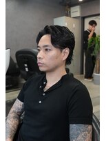 リッチブランドアンドコー 守口店(Rich Brand&Co)&nbsp;センターパートニュアンスパーマ韓国カルマパーマコンマヘア