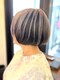 バレット(BALETT)の写真/ファッションカラーをアレンジして白髪をカバー♪ノンブローでもまとまる大人の上品ショートボブ☆