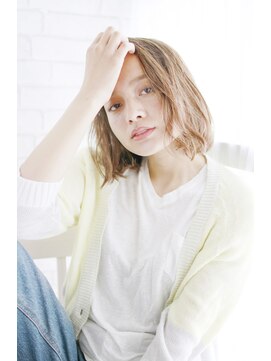 ベルベヘアー(VELVET HAIR) デザインカラー切りっぱなしボブ