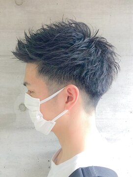 ヘアークリエイ トポライトウィロー 烏丸(Hair Create Polite willow) ビジカジOK◎爽やかアップバング束感ツーブロック刈り上げ