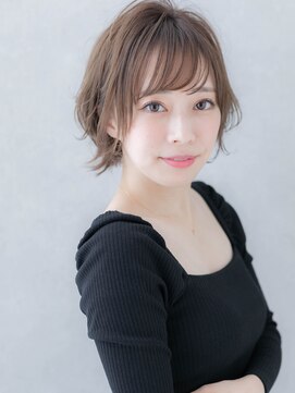 ローマ ギンザ(ROMA Ginza) 【ROMA銀座】ブリーチなし/グレージュ/ウルフヘア/束感ショート