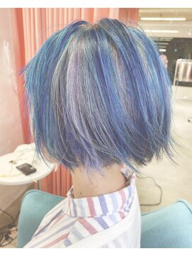 ボックスミコ(Box mico.) パステルカラーのユニコーンカラーでホワイトベージュ★