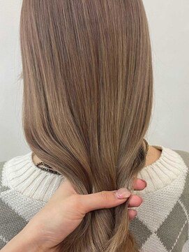 ビューティーヘア ケア 東尾道店(beauty Hair Care) ブリーチオンカ ラー／透明感のあるベージュカラー