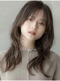大人かわいい/小顔/ミディアムレイヤー/20代30代40代