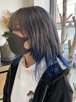 ノア(noa.)&nbsp;『ハイトーンカラー』シルバーグレー×ブルーインナー