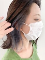 リンダバイネオリーブ 白楽店(Linda by neolive)&nbsp;顔まわりの白髪をぼかすお洒落デザインカラーシルキーベージュ