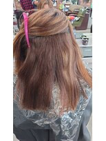 アッシュヘアー どこで縮毛するかで差が出ます