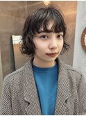 ボブパーマ くせ毛風 タイトくるくる
