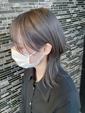 ヘアーアトリエ ラフェル(hair atelier Rafel) ナチュラルウルフ ミディアム グレージュ
