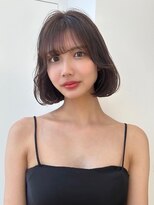 シー バイ ロンド 新宿(Sea by Lond)&nbsp;ミディアムレイヤーカット×ダークアッシュ[似合わせ/レイヤー]