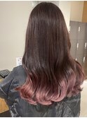 ピンクグラデーションカラー◎