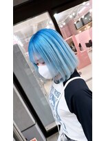 ミーナ バイ ワンズ 町田(mina by one's kyougoku)&nbsp;ハッシュカット フルバング 愛され ブリーチ レッドブラウン