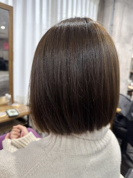 トゥーミー(to mee) 【髪質改善】ツヤ感抜群！ワンレンボブ×アフィアトリートメント