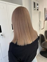 ペレ 渋谷(PELE)&nbsp;イメチェン/ホワイトブロンド/外ハネボブ/ワイドバング/渋谷