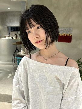 ハウ 心斎橋(how) 20代30代40代ミニボブ春カラーアッシュブリーチなし