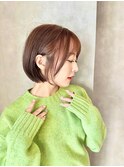 大人ショートボブ 20代30代40代ヘア 小顔
