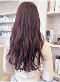 福山市美容室Caary赤みカラーコーラルレッドピンクカラー