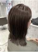 レイヤーボブ/切りっぱなしボブ/グレージュ/アッシュ/野幌/江別
