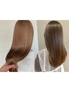 思わず触れたくなるような柔らかい質感と今までにない感動の手触りを叶える♪お客様に合わせて薬剤を選定！