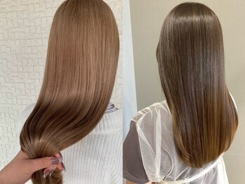 アクイール(ACCUEILLIR)の写真/思わず触れたくなるような柔らかい質感と今までにない感動の手触りを叶える♪お客様に合わせて薬剤を選定!