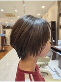 丸みショートボブで絶壁カバー！大人可愛い【似合わせカット】