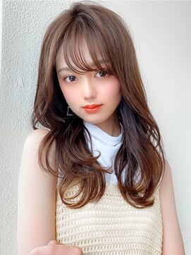 アフロート エル 錦糸町(AFLOAT L) 20代30代に人気！後れ毛がかわいい暗髪の韓国風くびれヘア