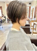 レイヤーショート/グレーブラウン/ハイライト/20代30代40代50代
