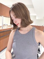 ヘアサロン リボーン(Hair salon Reborn) 王子ボブ白髪ぼかしハイライトショートボブカット20代30代40代
